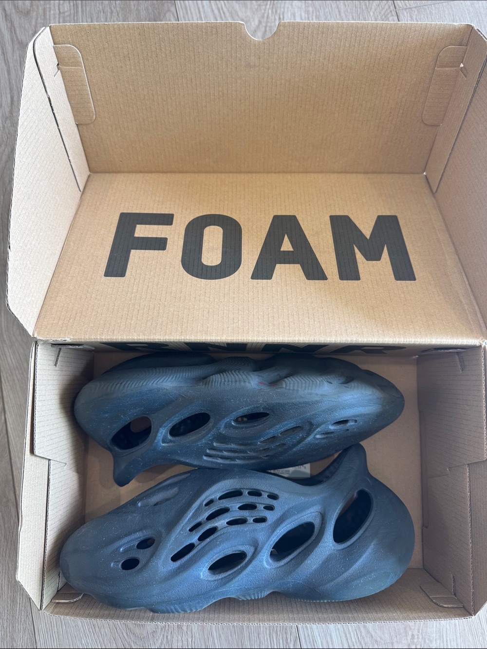 adidas Foam Runner in Mineral Blue